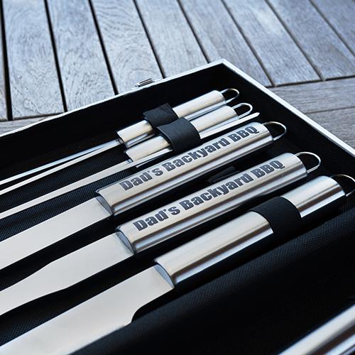 Personalized Turn Two 2pc. BBQ Grill Tool Set (with Baseball Bat Handles)