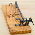 Blacksmith Three Letter Brand w/ Hanging Board