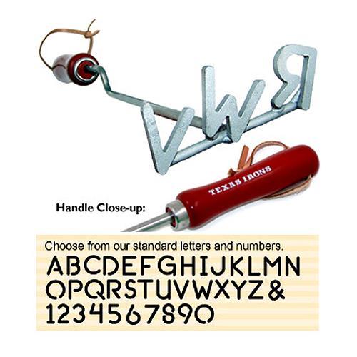 Classic Steak Branding Iron (1-3 Letters)