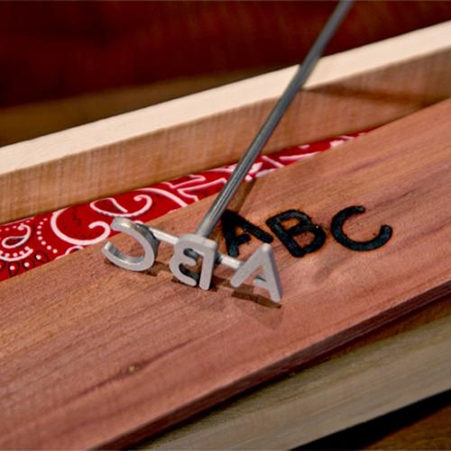 Classic Steak Branding Iron with Cedar Gift Box (Couple's Set)