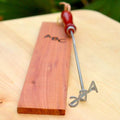 Classic Steak Branding Iron with Cedar Hanging Board