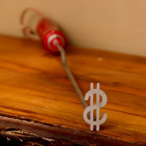 Dollar Sign BBQ Branding Iron