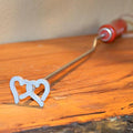 Double Hearts BBQ Branding Iron
