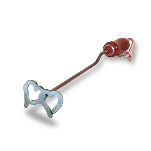 Double Hearts BBQ Branding Iron