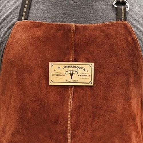 Personalized Leather BBQ Grilling Apron - Etched