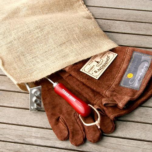Personalized Leather BBQ Grilling Gloves (Branded)