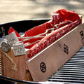 Rare, Medium, Well BBQ Branding Irons with Cedar Gift Box
