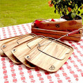 Rockin' Dad BBQ Branding Iron with Cedar Gift Box and Acacia Wood Steak Plates