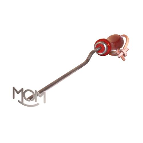 Rockin Mom BBQ Branding Iron with Cedar Gift Box