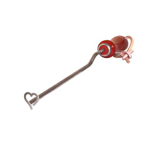 Single Heart BBQ Branding Iron with Cedar Gift Box