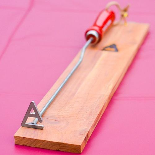 Single Letter Western Steak Branding Iron